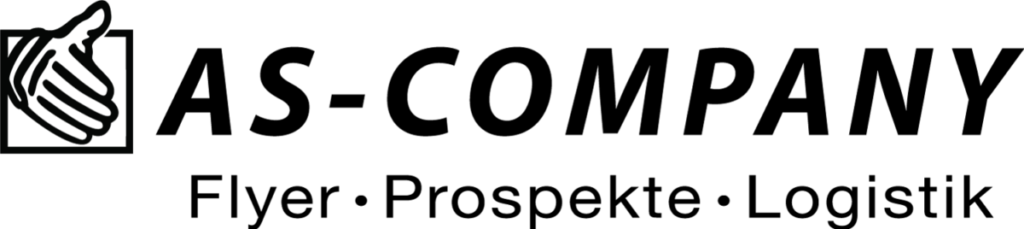 Flyer, Prospekte und Logistik - AS-Company Logo